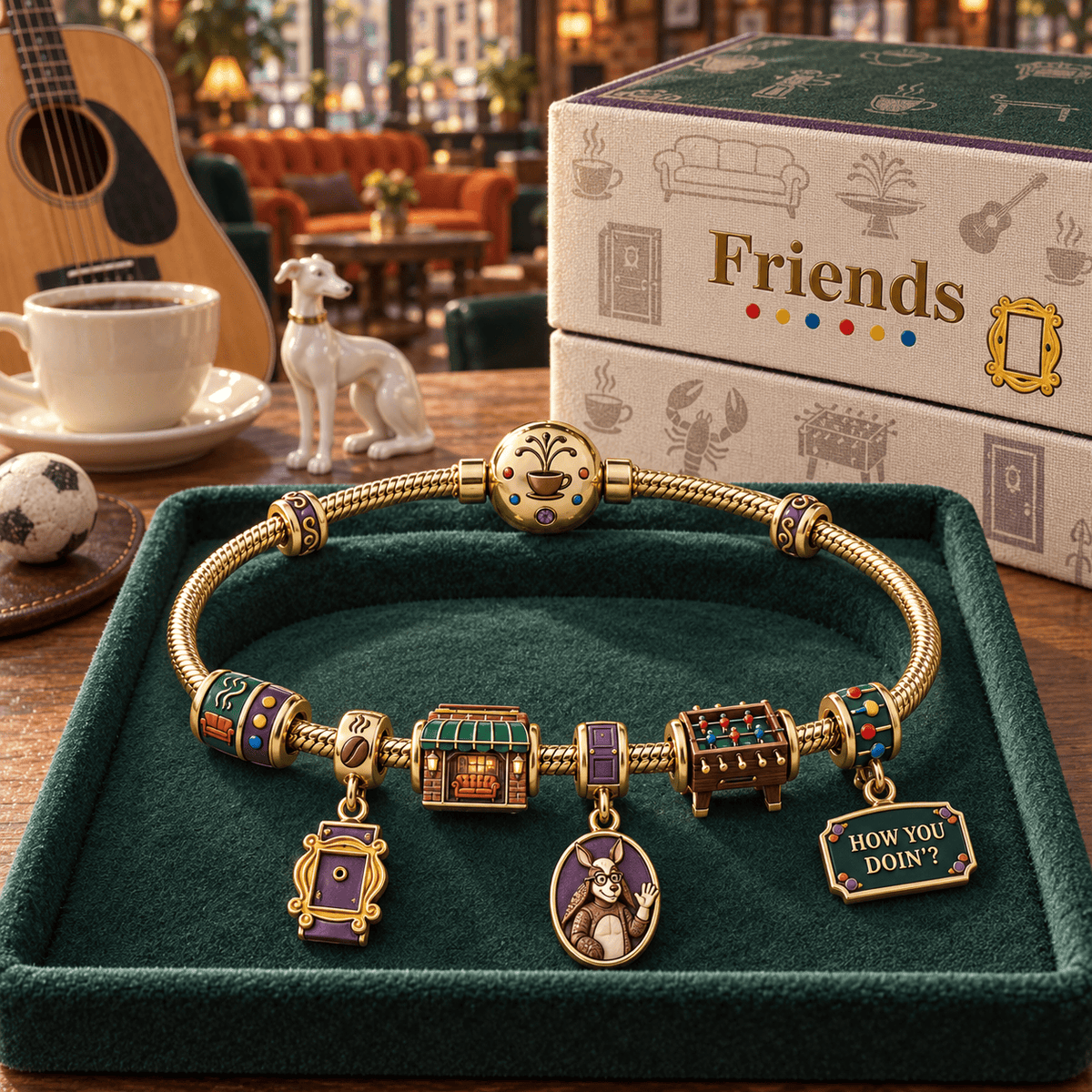 FRS Gold Charm Bracelet Set HQH